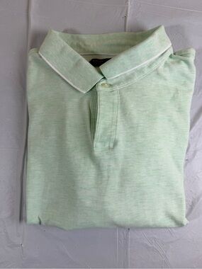 Banana Republic Mint Green Polo with White Piping